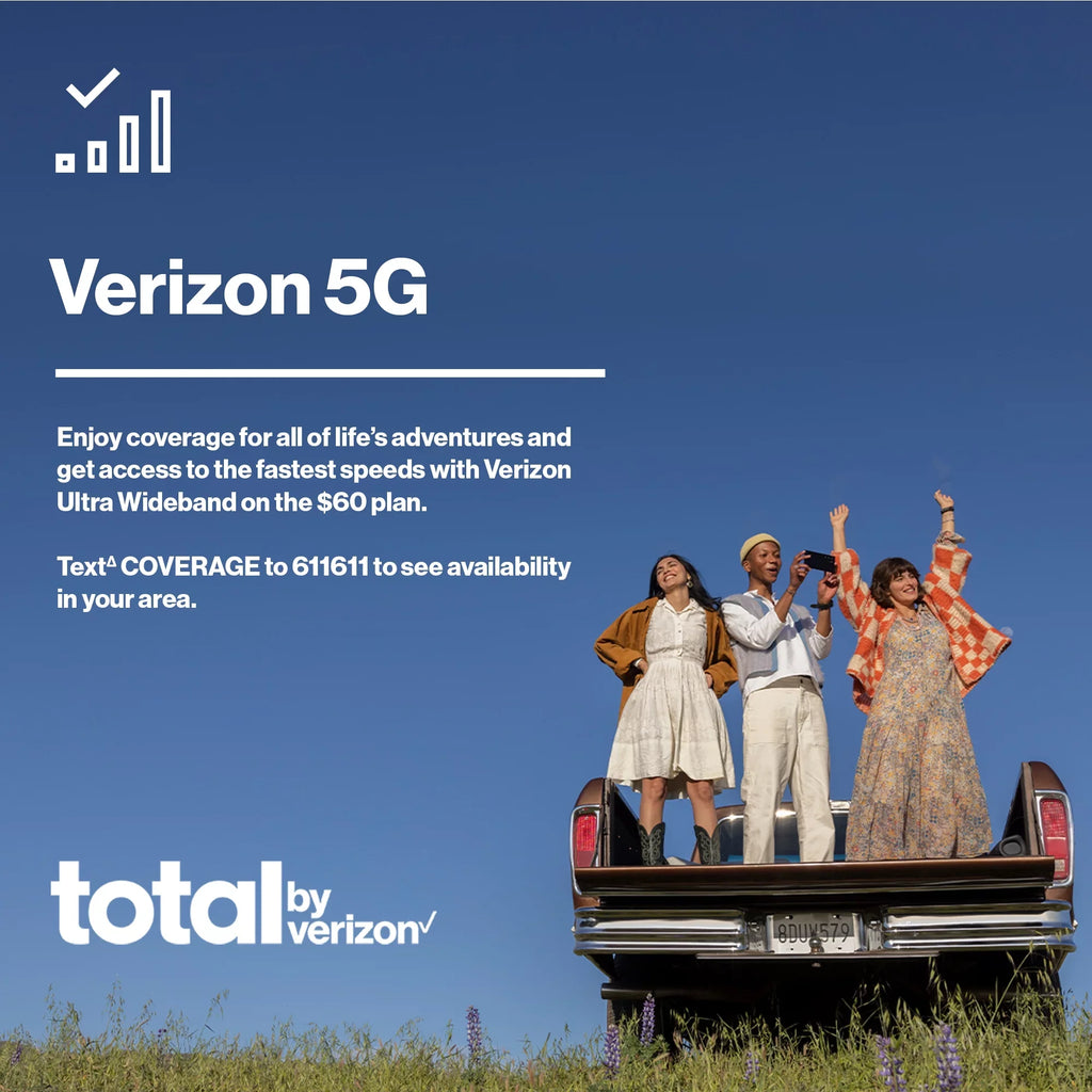 Total By Verizon iPhone 15, 128GB, Black - Prepaid Smartphone