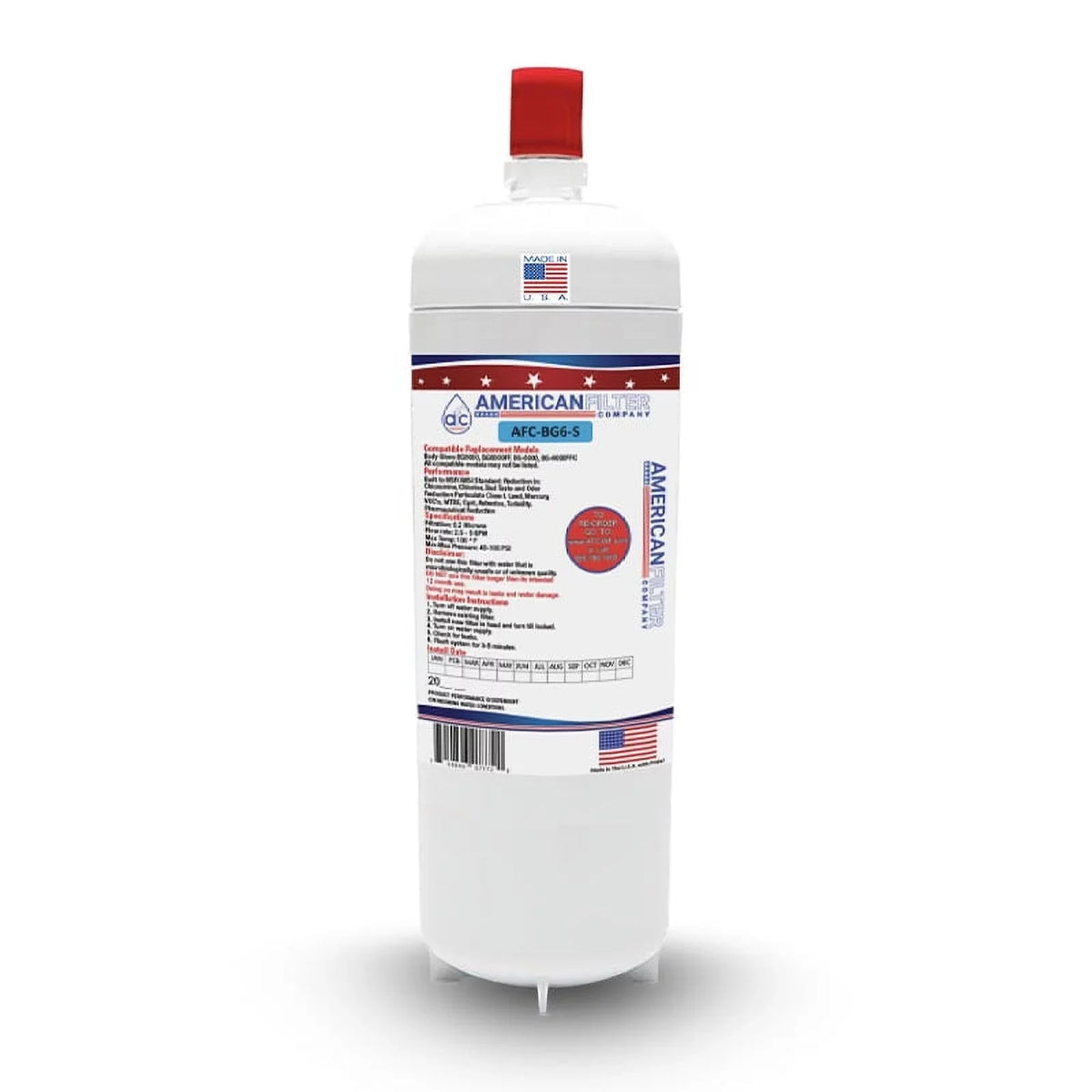 AFC Brand , Fluid Filter , Model # AFC-BG6-S , Compatible with - 1 Filters - Made in U.S.A.
