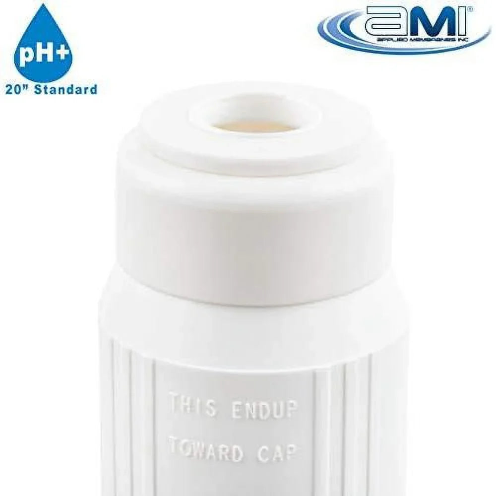 INC Ph Neutralization Liquid Filter Cartrid | Calcite Filter To Raise Alkalinity Of Low Ph Liquid | 20" Standard Size Fits 20” Standard Filter Housing | H-F2520CALCITE (20" Standard)
