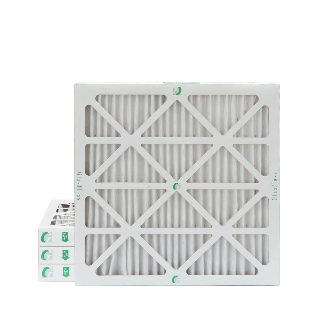 Glasfloss ZL 20x20x2 MERV 10 Pleated AC Furnace Air Filters. Box of 4. Exact Size: 19-1/2 x 19-1/2 x 1-3/4