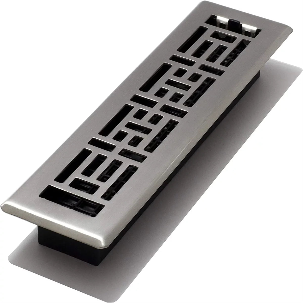 Oriental Floor Register, Brushed Nickel