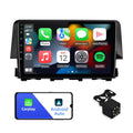 Android 10 Double Din Car Stereo for Honda Civic 2016-2020 with 9 Inch Monitor Radio Built-in Wireless Carplay/Android Auto/GPS/Bluetooth/FM/AUX-in/Steering Wheel Control Backup Camera 2+32G