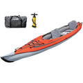 Advanced Elements AdvancedFrame® - Recreational Inflatable Kayak with Pump - Convertible Solo or Tandem Kayak - 15 ft - Red