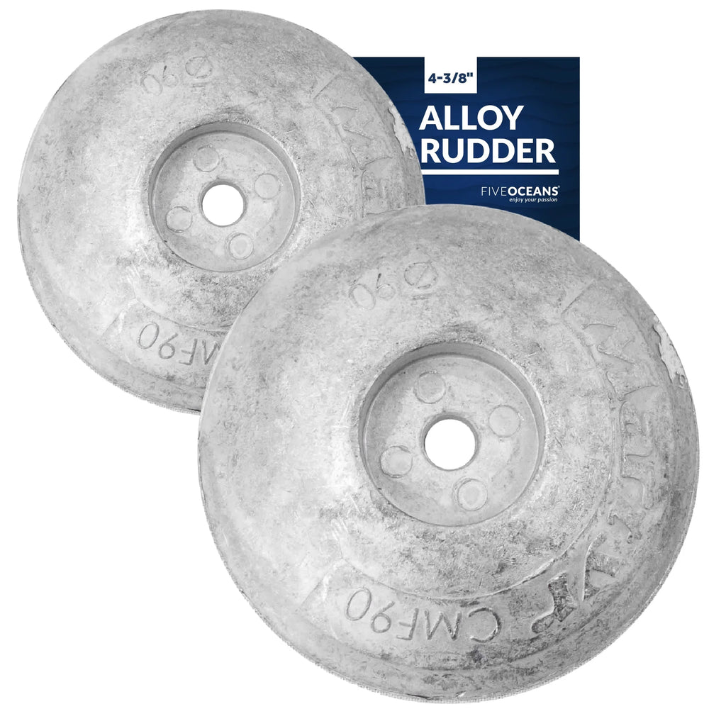 Five Oceans Zinc Alloy Rudder/Trim Tab Disc Anode, 3-1/2 inches (90mm)(Pair) FO4175-M2