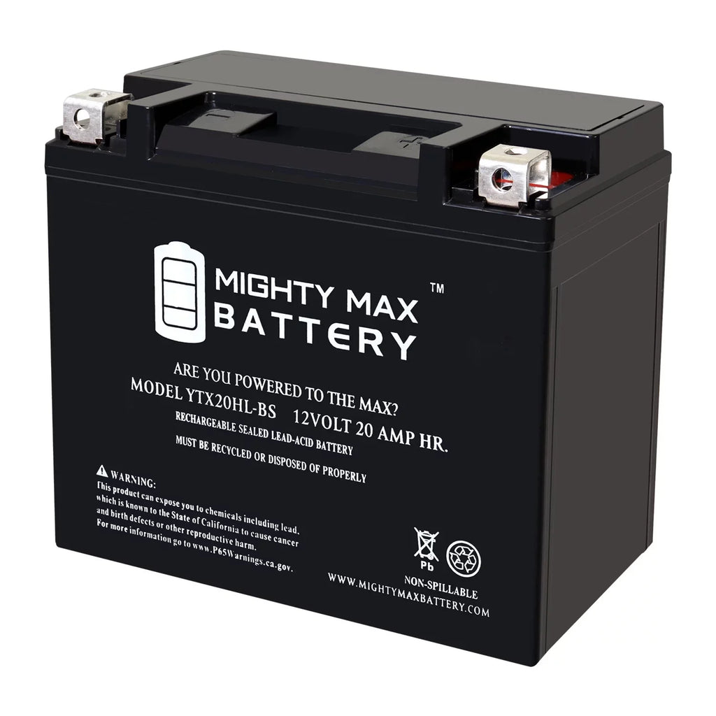 YTX20HL-BS 12V 20AH SLA Replacement Battery Compatible with BRP (Sea-Doo) 1500 GTI, GTR 16-22