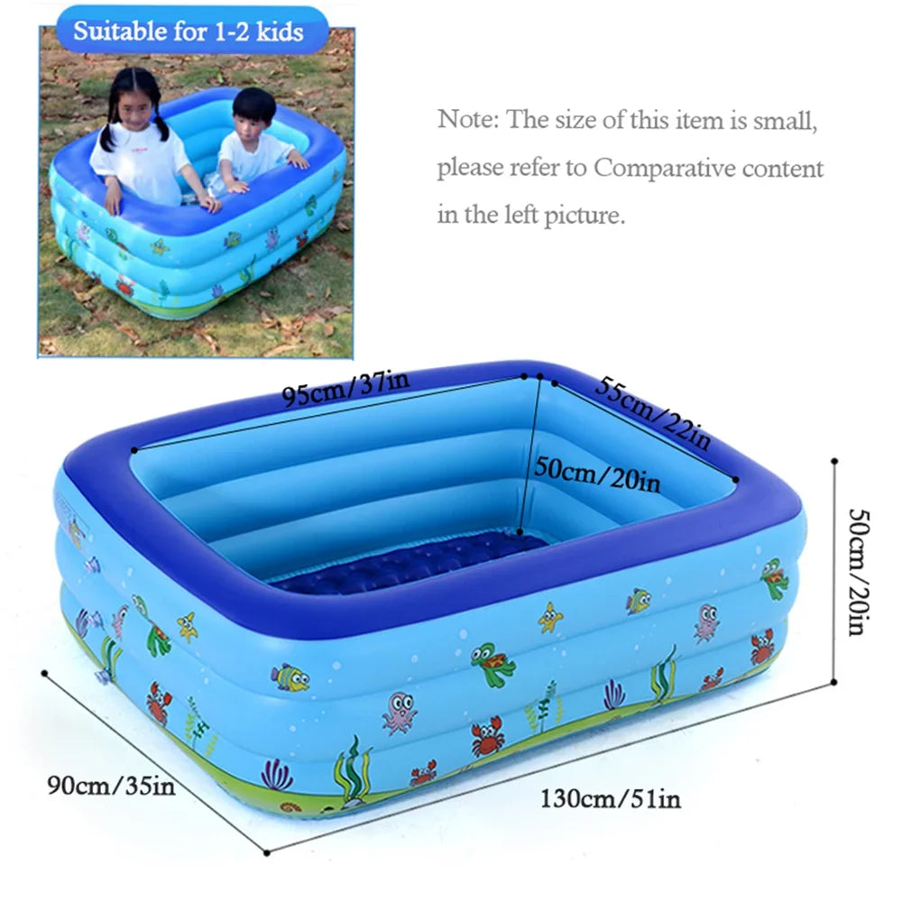 OWSOO Portable Swimming Pool Inflatable Swimming Pool Basin Kid Bathtub