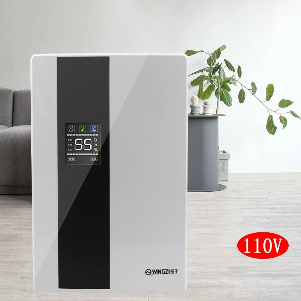 TOOL1SHOoo Portable 2200ml Ultra Quiet Dehumidifier with LCD and Remote Liquid Tank Dehumidifier