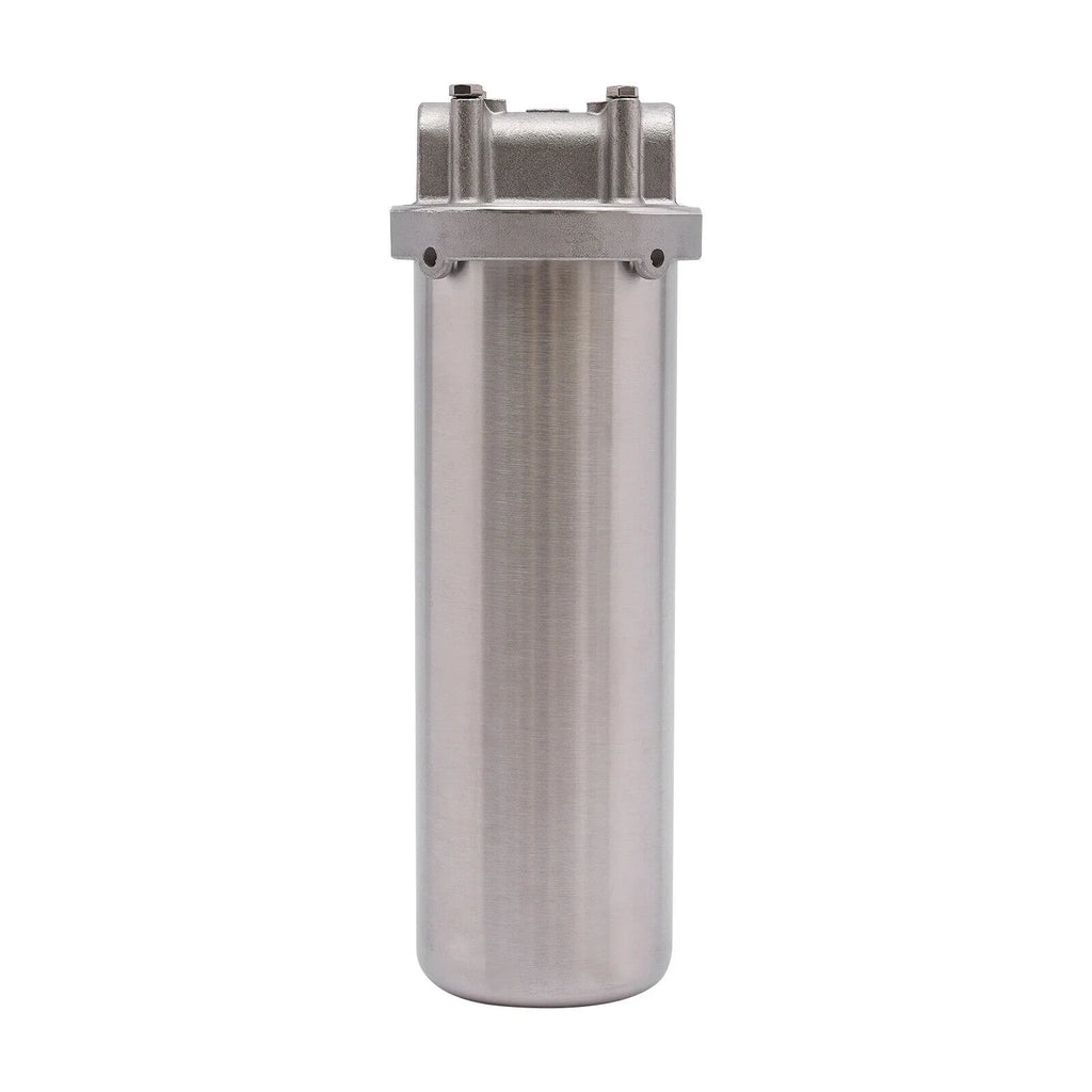 Fluid Filter Housing For 10" Cartridges 3/4" Npt 304 Stainless Steel Heavy Duty