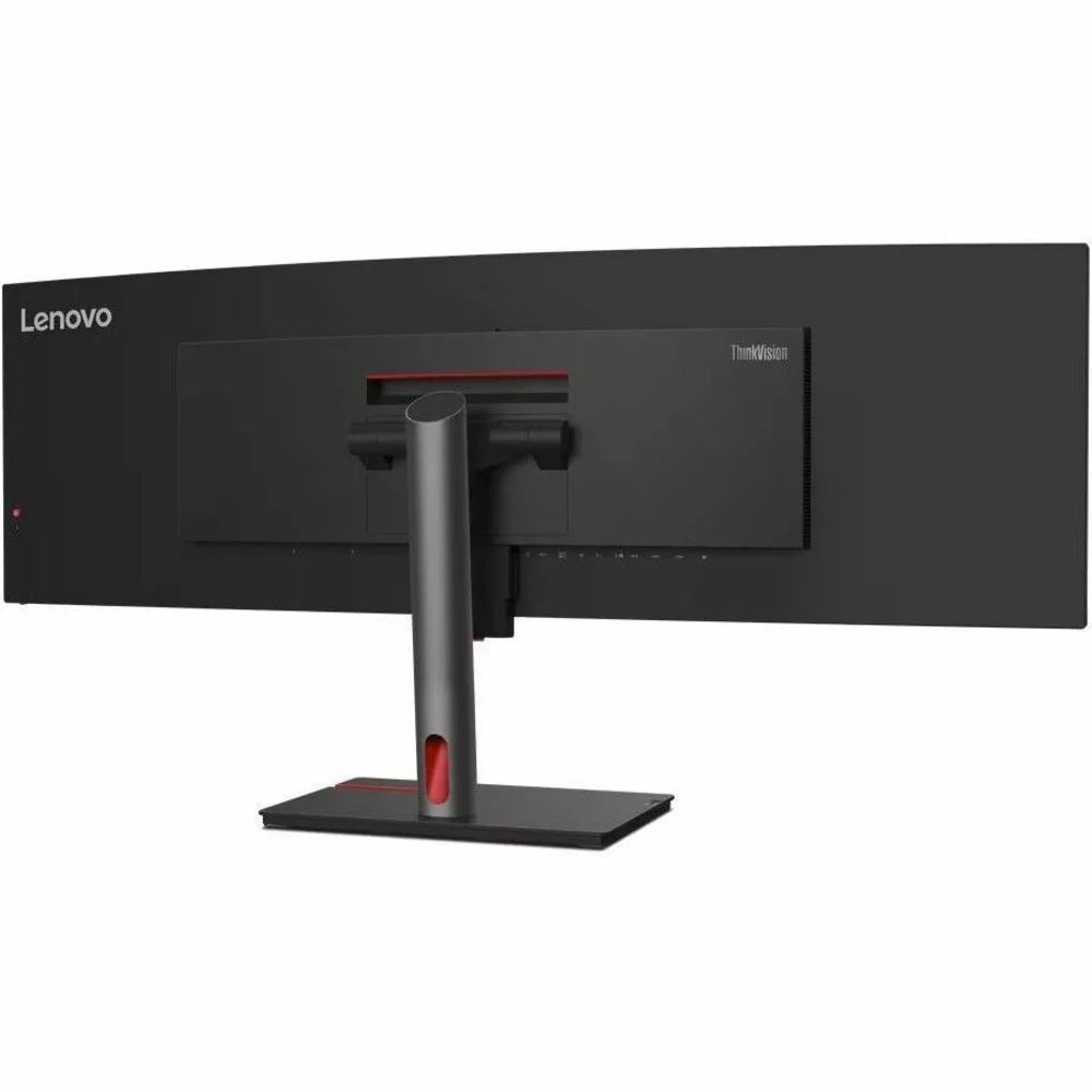 ThinkVision 49\" 5120 x 1440 LED Cable Lock Slot, Anti-glare Curved Monitor, Raven Black, P49W-30