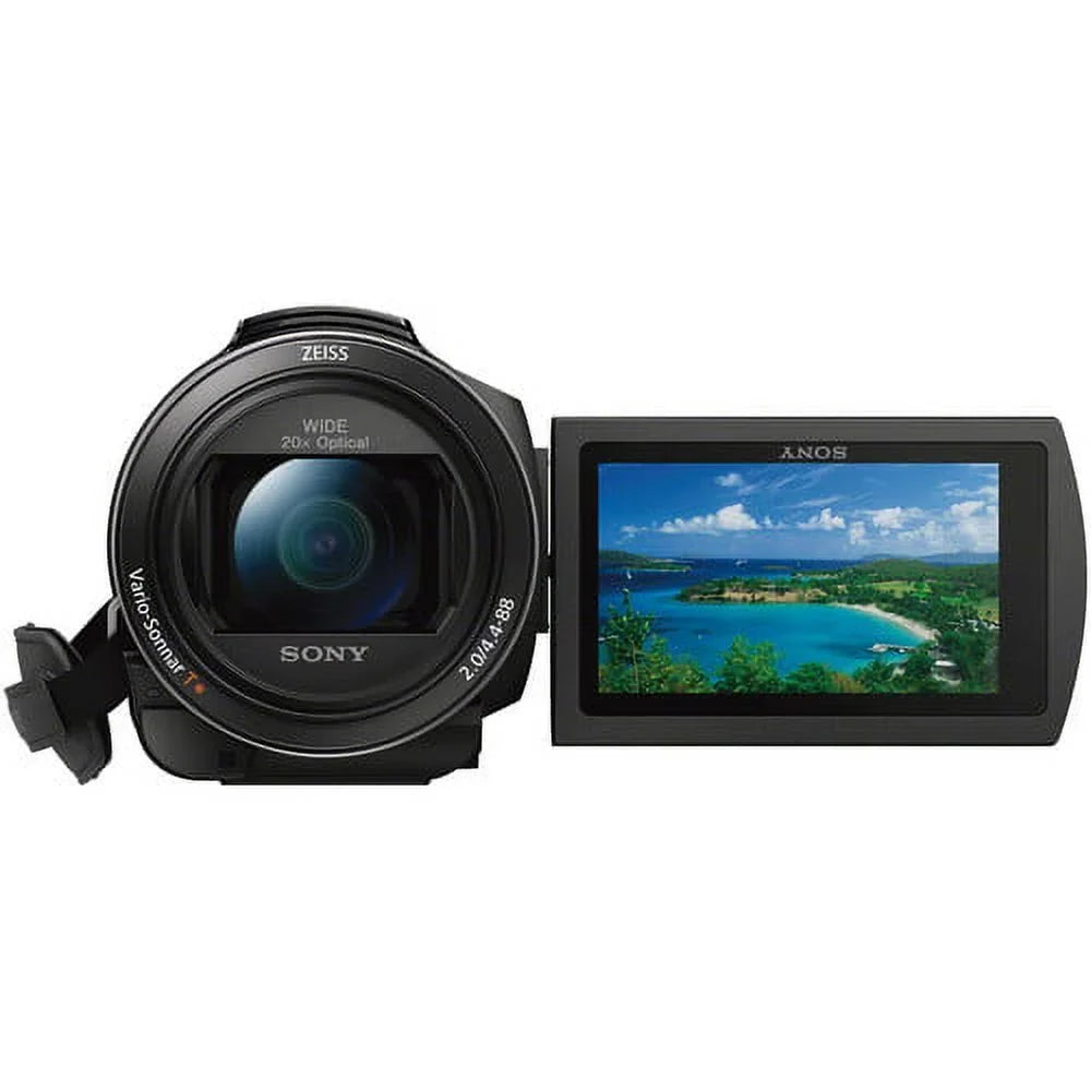 FDR-AX53 4K Ultra HD Handycam Camcorder. - Professional Bundle