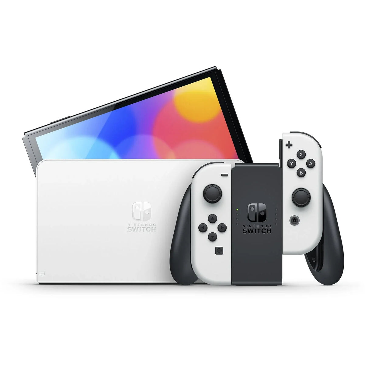 Nintendo Switch OLED Console White with Pokemon Shining Pearl and Display Cleaning Cloth