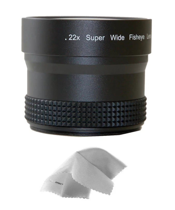 Cyber-shot DSC-RX100 0.21x-0.22x High Grade Fish-Eye Lens (Includes Lens/Filter Adapters) + Nwv Direct Micro Fiber Cleaning Cloth