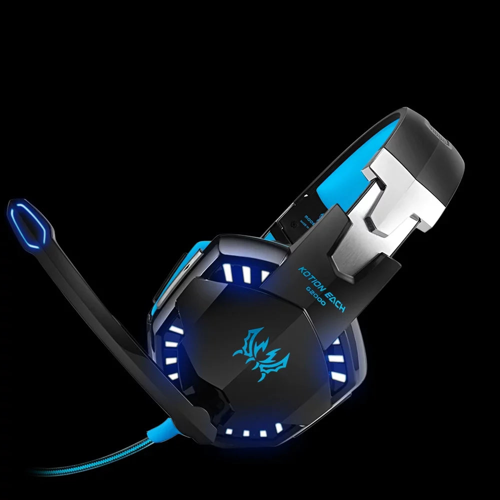 KOTION EACH KOTION EACH G2000 3.5mm Gaming Headset Noise Reduction for PC Mobile pc Smartphone with Audio Adapter Cable