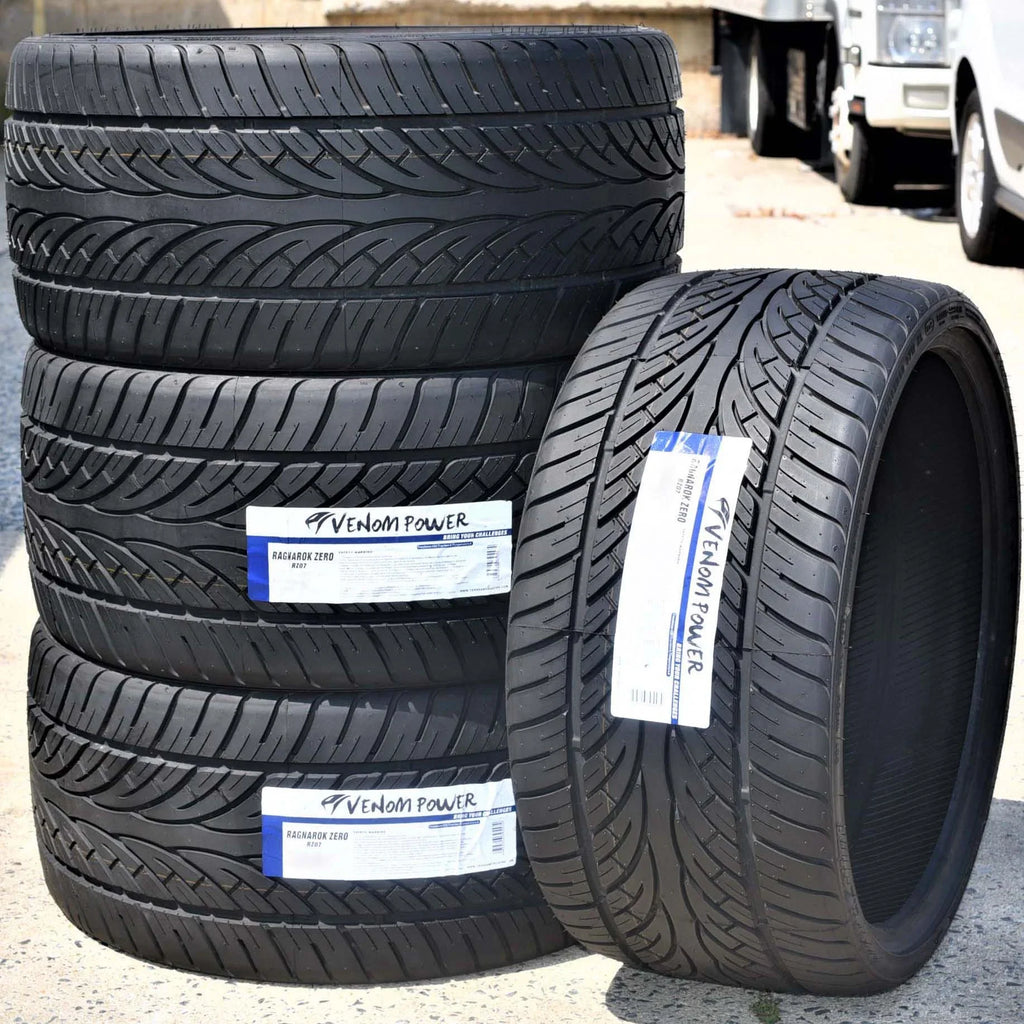 Pair of 2 (TWO) Venom Power Ragnarok Zero 255/30R20 ZR 92W XL A/S Capability Tire Fits: 2016-23 Audi TTS Quattro Base