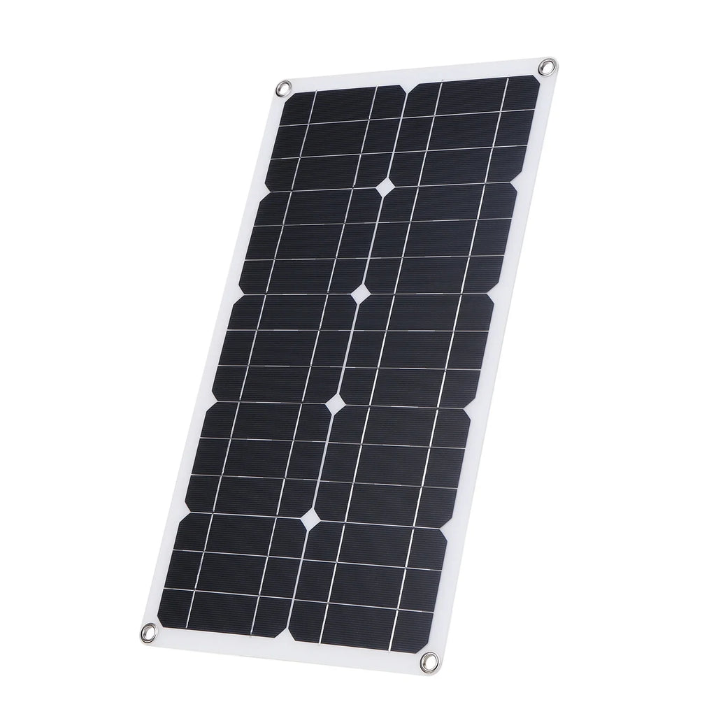 Dazzduo Solar Panel Kit,Car Display Kit Set 50W Solar Panel 30A Set USB/Type C 30A L-ED Display Resistance Car Boat C 9V/18V Solar Car 10/20/30/40/50A Solar 9V/18V Solar Panel Fluid Resistance Car