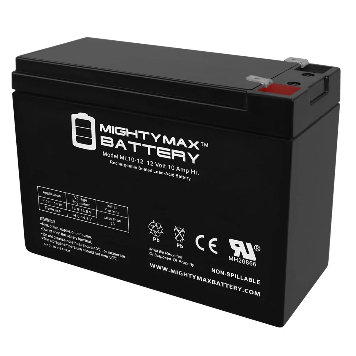 12V 10AH Replaces Tusa SAV-7 Liquid Scooter + 12V 1Amp Charger