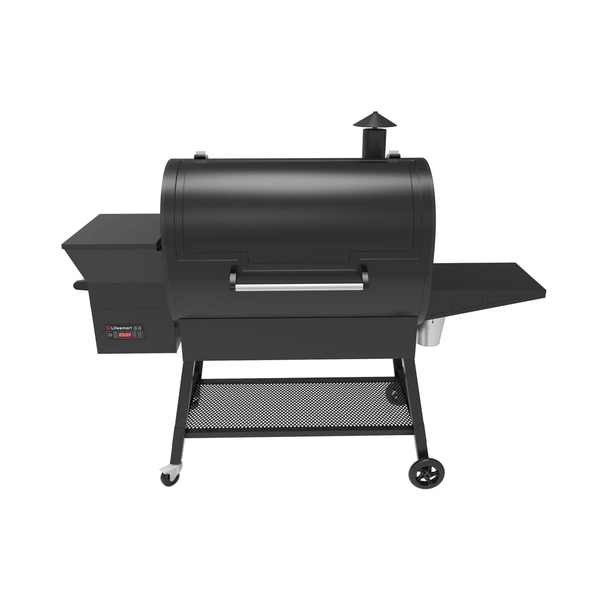HomeStock Retro Revival HomeStock 2000 Square Inch Pellet Grill With Side Shelf
