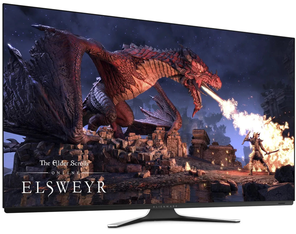 Open Box Alienware 55" UHD 4K OLED Gaming Monitor True Life Colors AW5520QF - Black