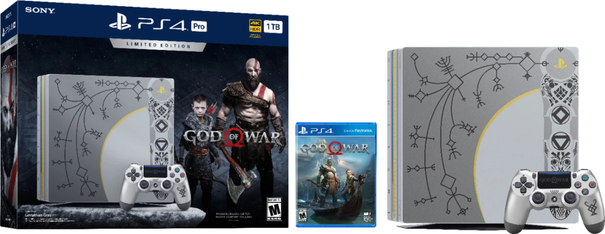 Refurbished PlayStation 4 Pro 1TB God of War Bundle, CUH-7115B