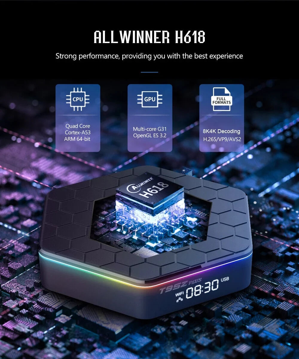 JahyShow T95Z Plus Android 12.0 TV Box: Enjoy 6K UHD Quality and Smart Features