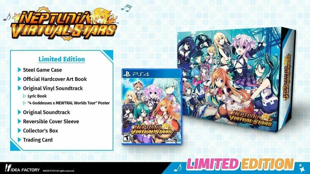 Neptunia Virtual Stars: Limited Edition - Playstation 4 [PS4 Collector] NEW
