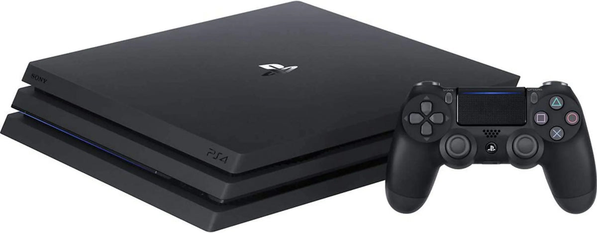 Pre-Owned PlayStation 4 Pro 1TB Gaming Console Black HDMI Cable With BOLT AXTION Cleaning Kit Bundle (Refurbished: Like New)