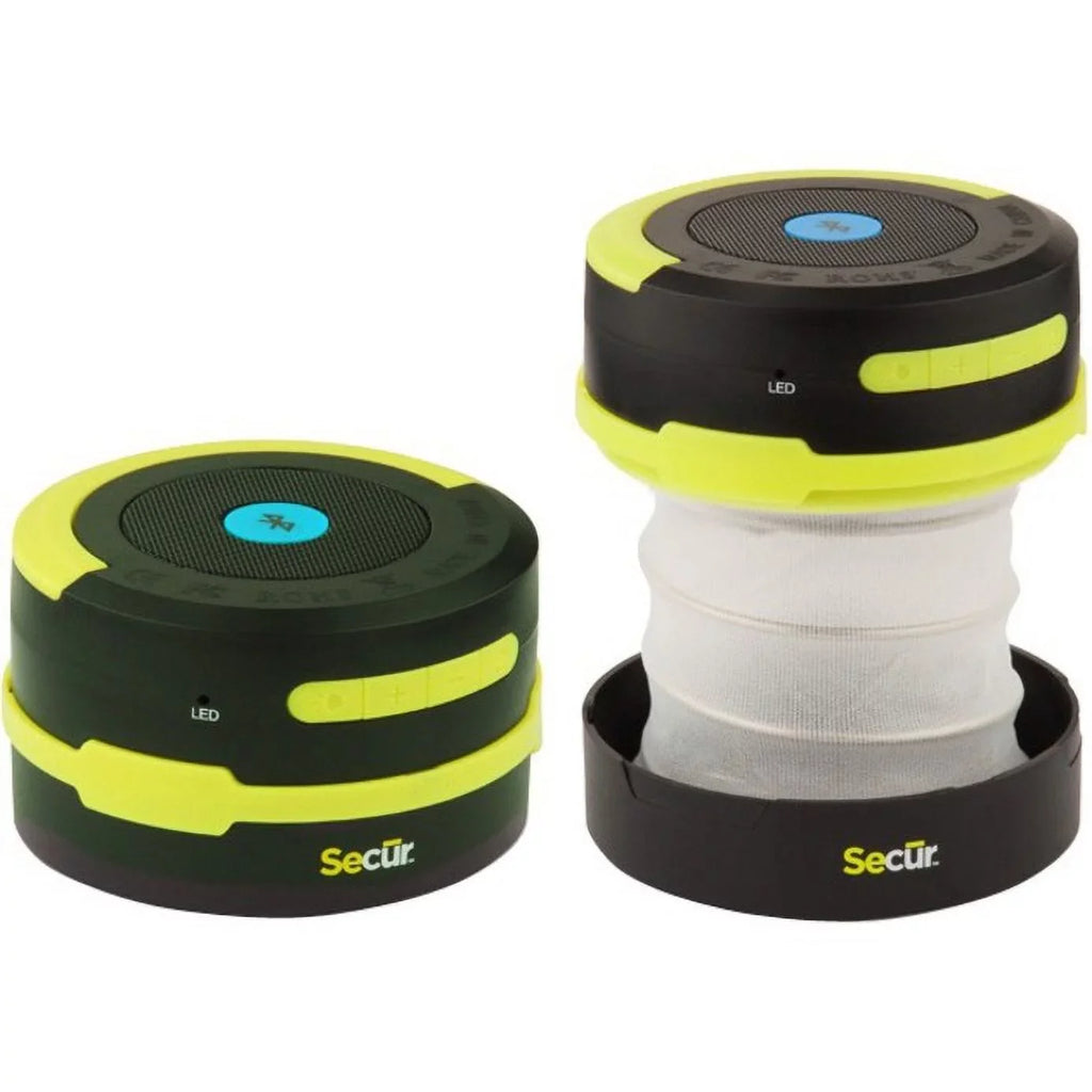 SECUR SP-5004 Bluetooth Speaker System, 3 W RMS, Black, Green