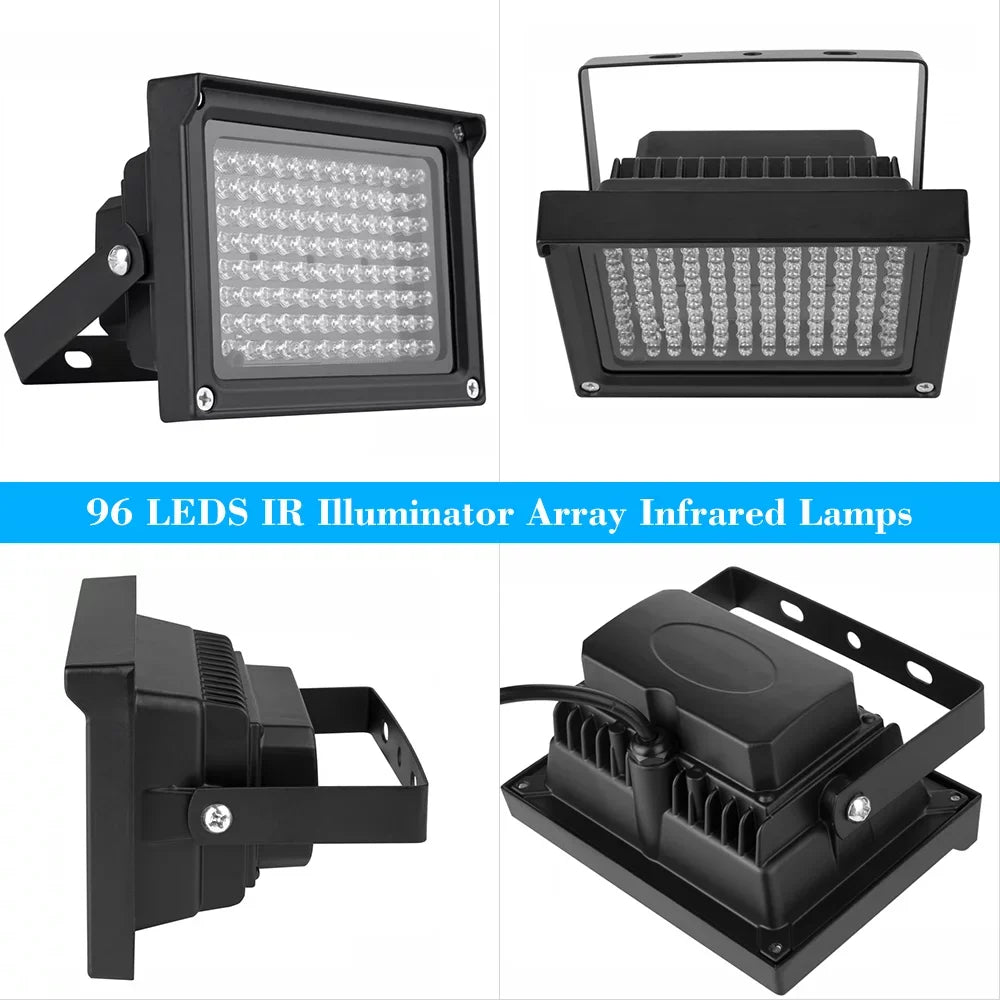 Dadypet Photography Lamp,Lamps Vision Outdoor Illuminator Array Infrared Security Camera Fluid CCTV Security IR Illuminator Infrared Lamps Vision 96 LEDs IR Fluid Provide Security mewmewcat