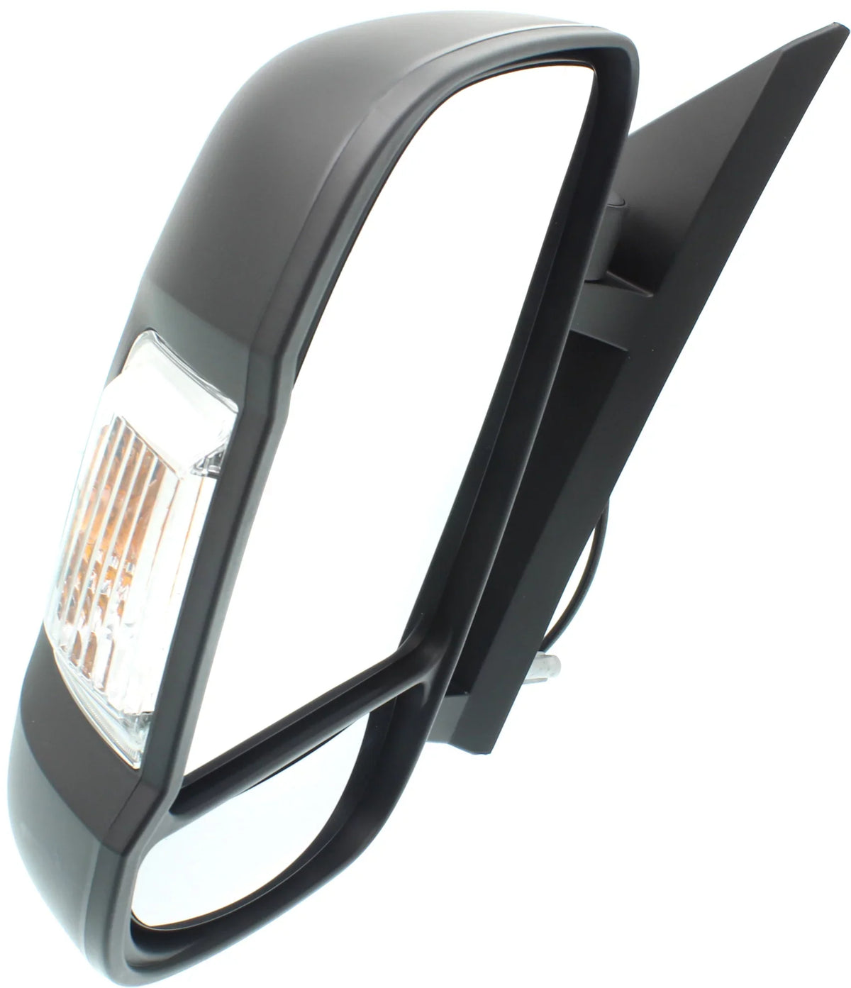 Mirror Compatible With 2014-2018 Ram ProMaster 1500 2500 Left Driver Side In-housing Signal Light Textured Black Kool-Vue
