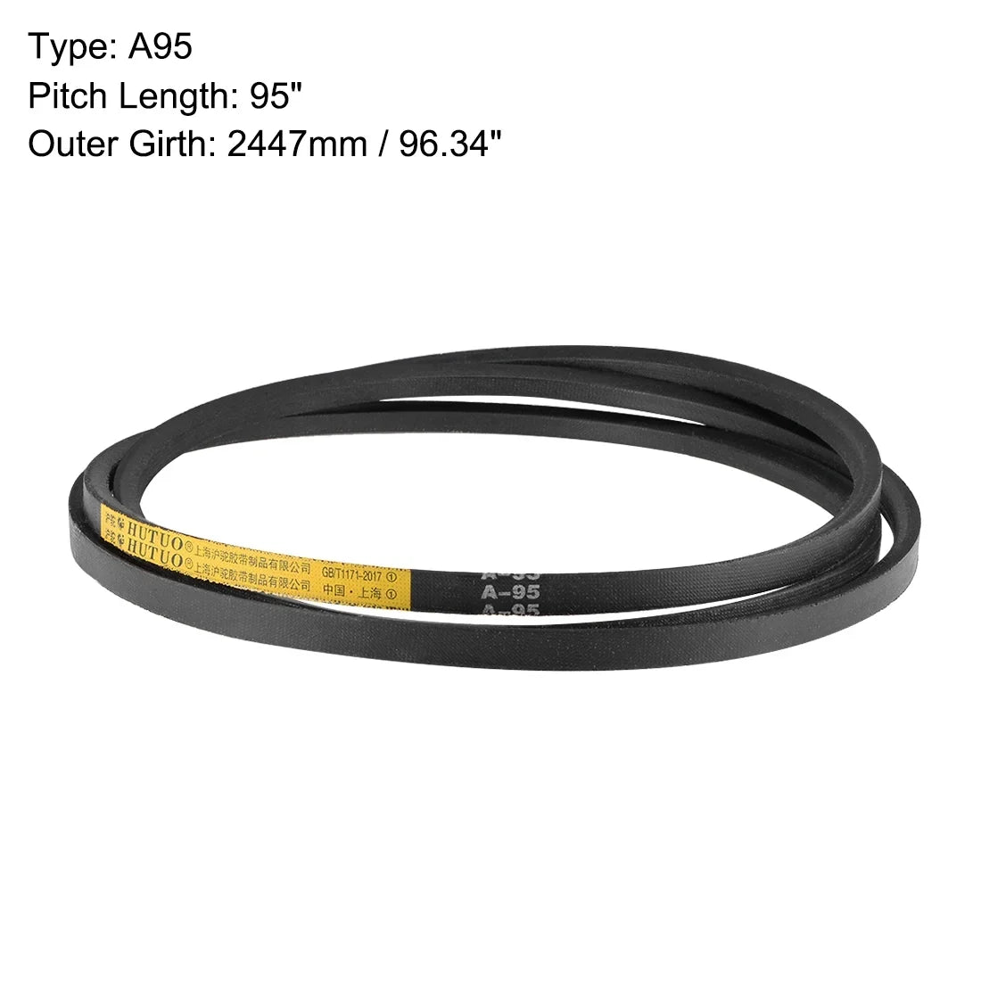 A95 V-Belts 95" Mid-Perimeter, A-Section Rubber Drive Belt 2pcs