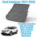 TPO Custom Trunk Liner Cargo Mats for Ford Explorer 2011-2019 Liquid Non 7-seats Models