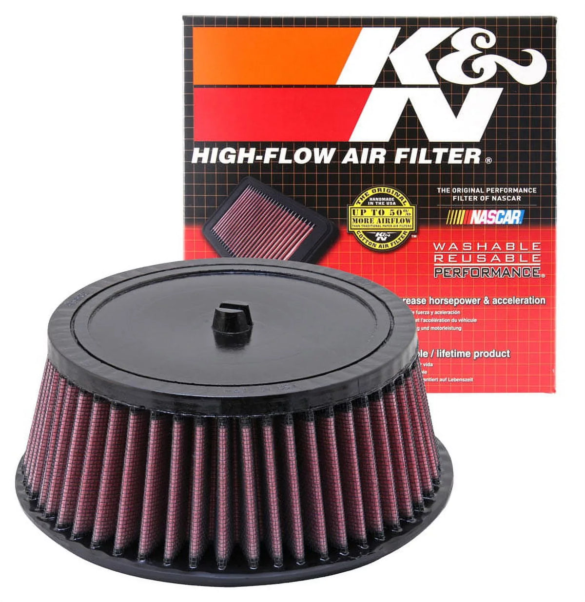 K&N Engine Air Filter: High Capability Premium, Powersport Air Filter: 2000-2019 SUZUKI/KAWASAKI (DRZ400S, DRZ400SM, DRZ400E, DRZ400, KLX400R, KLX400SR) SU-4000