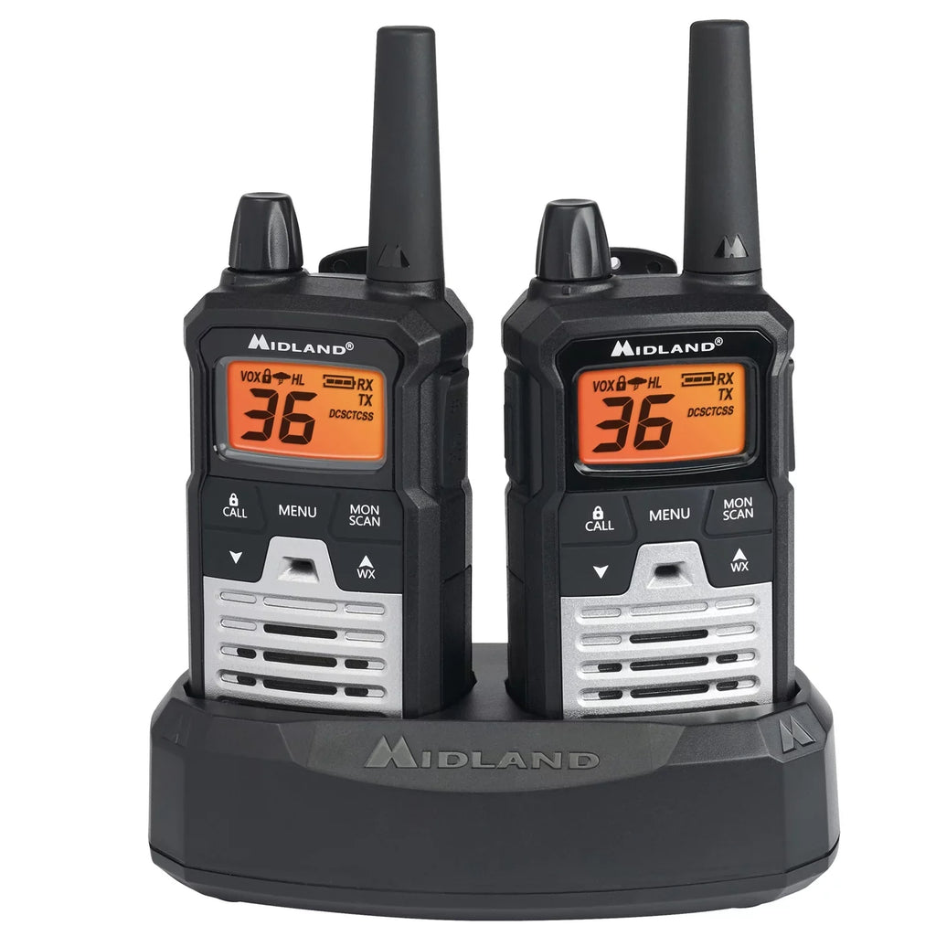 Midland T290VP4 X-TALKER GMRS Long Range Walkie Talkie - Two Way Radio with NOAA Weather Scan + Alert and 121 Privacy Codes