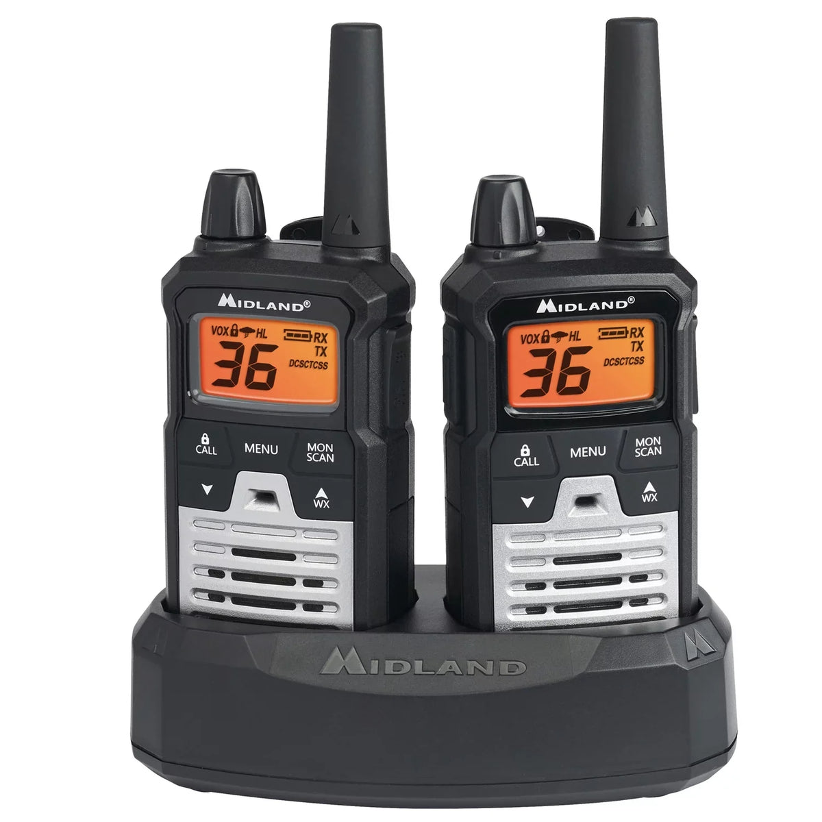 Midland T290VP4 X-TALKER GMRS Long Range Walkie Talkie - Two Way Radio with NOAA Weather Scan + Alert and 121 Privacy Codes
