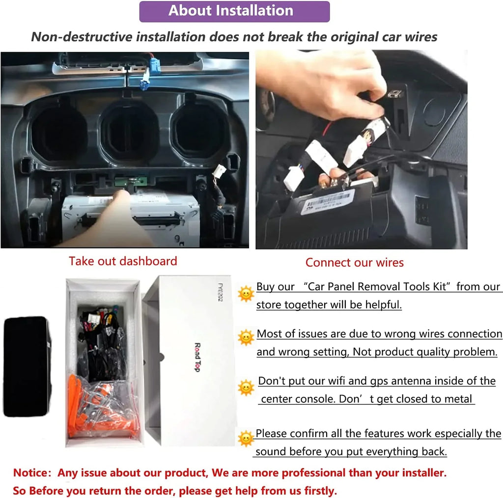 Road Top Android 13 Car Stereo 10.25" 8GB+256GB Car Touch Display for Mercedes Benz GLA CLA A Class X156 C117 2016-2018 NTG 5.0, Support Wireless Carplay Android Auto Navigation Camera