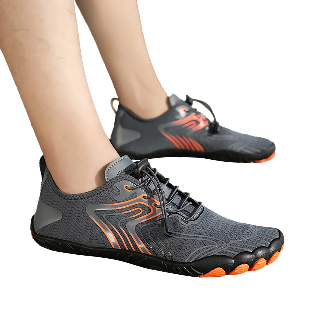 AdBFJAF Mens Sneakers 11 Wide Slip on Outdoor Couple Men Fluid Mountaineering Casual Sport Shoes Lace Up Beach Running Breathable Soft Bottom Shoes