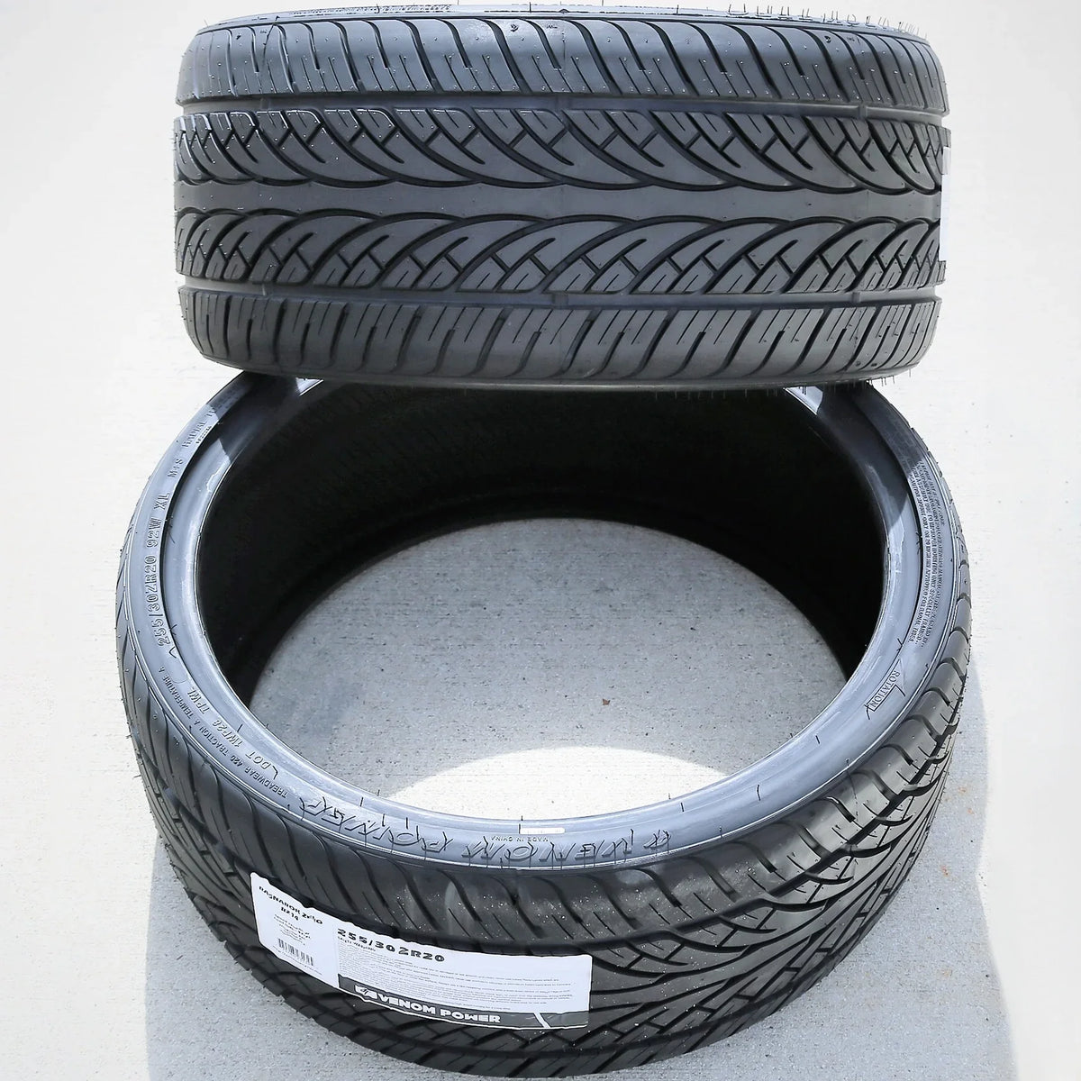 Pair of 2 (TWO) Venom Power Ragnarok Zero 255/30R20 ZR 92W XL A/S Capability Tire Fits: 2016-23 Audi TTS Quattro Base