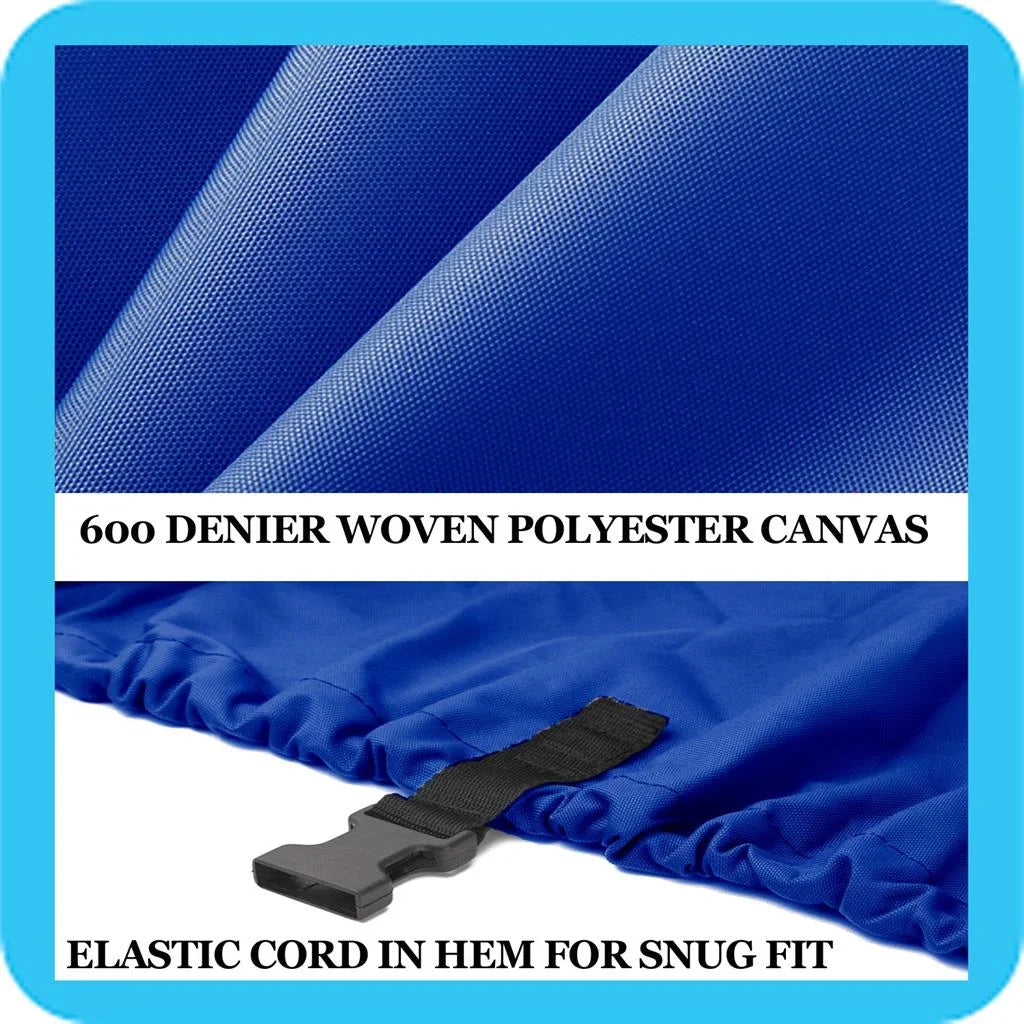 BLUE, GREAT QUALITY BOAT COVER Compatible for GREGOR SUPER SEAHAWK 20 I/O 1999 Great Quality