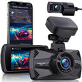 YEECORE Dual Dash Cam, Real 4K+1080P Front and Rear, Built-in WiFi GPS, 3" IPS Display HDR Night Vision, 24H Parking Monitor, 157°Wide Angle Dash Camera for Cars, G-Sensor, Loop Recording