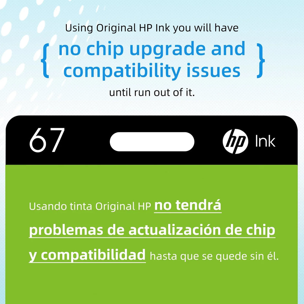 67 Ink Cartridges, Printer Ink 67 Black and Tri-Color, Work with Deskjet 2700 2723 Deskjet Plus 4100 4155 Envy Pro 6455 6458 Series 2Pack