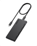 Anker 364 USB C Hub (10-in-1, Dual 4K HDMI) with Max 100W Power Delivery, Dual 4K HDMI Ports, 4 USB-A and USB-C Data Ports, Ethernet and SD Card Slot for Portable computer ThinkPad, and More
