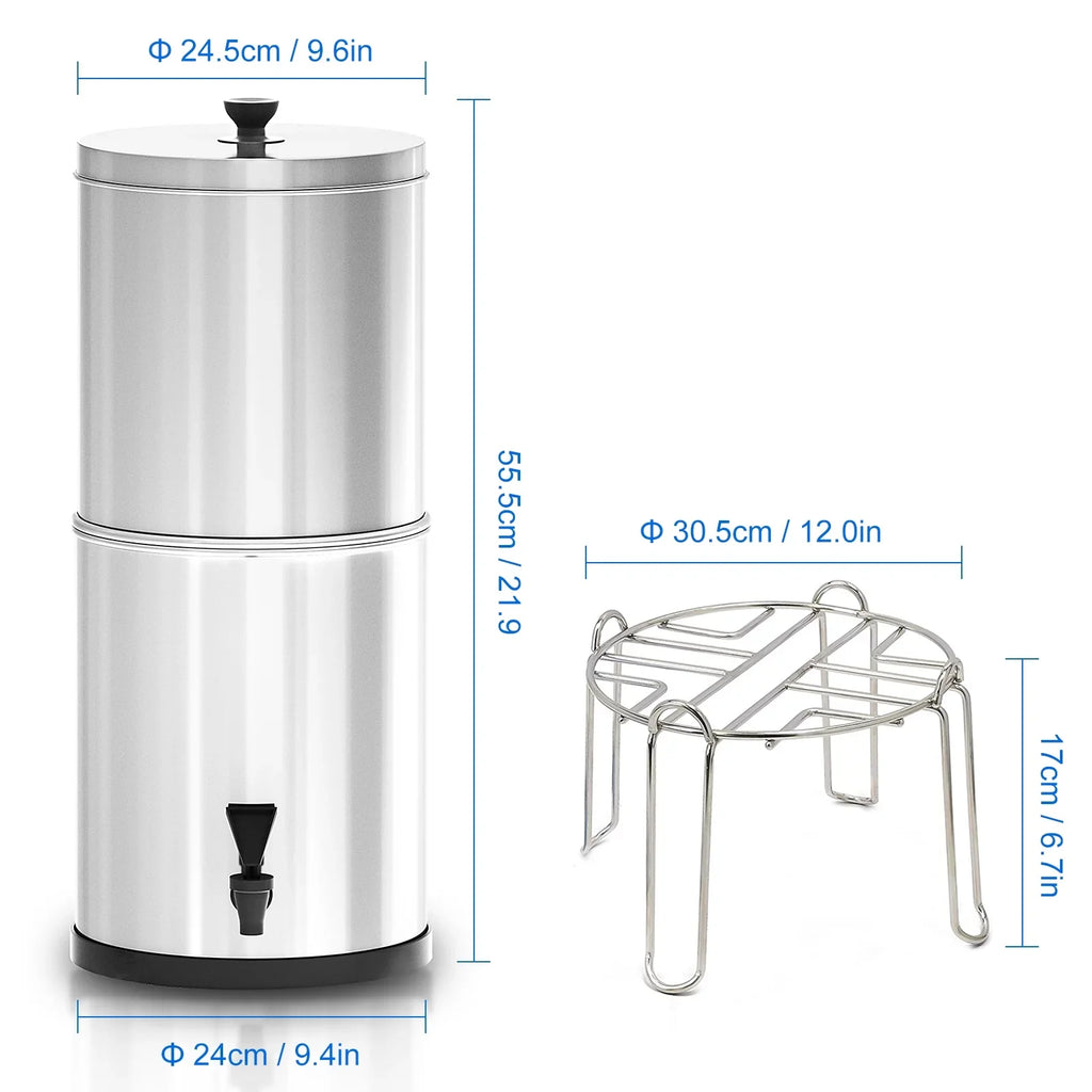 Lixada Gravity Liquid Filtration Bucket System for Home Camping Hiking Emergency Preparedness