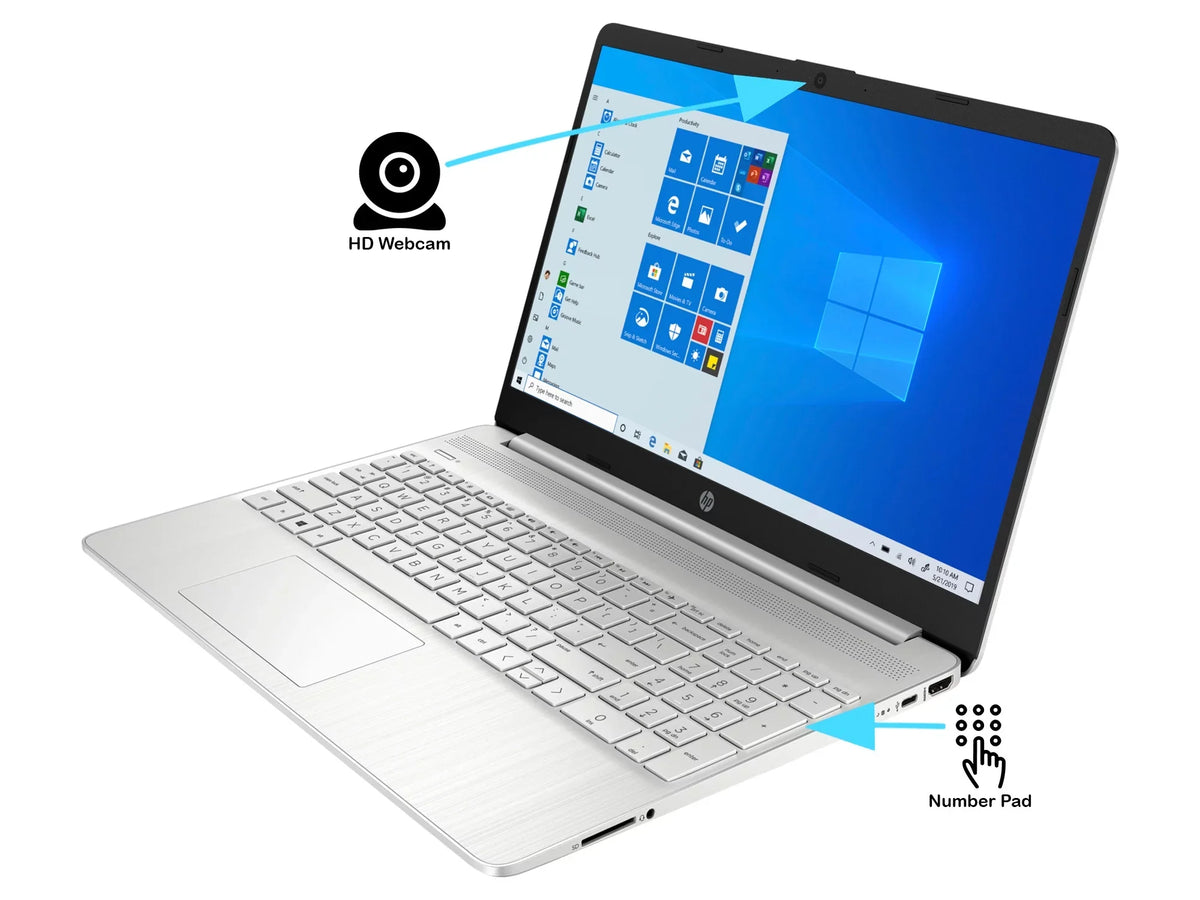 15 Notebook, 15.6" HD Display, Core i5-1135G7 Upto 4.2GHz, 32GB RAM, 1TB NVMe SSD, HDMI, Card Reader, Wi-Fi, Bluetooth, Windows 10 Home