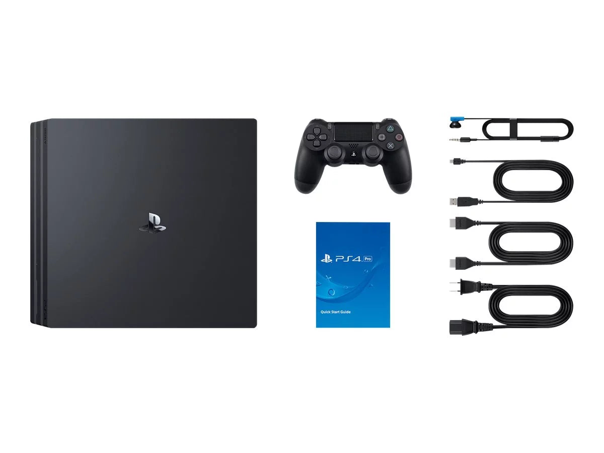 PlayStation 4 Pro - Game console - 4K - HDR - 1 TB HDD - jet black