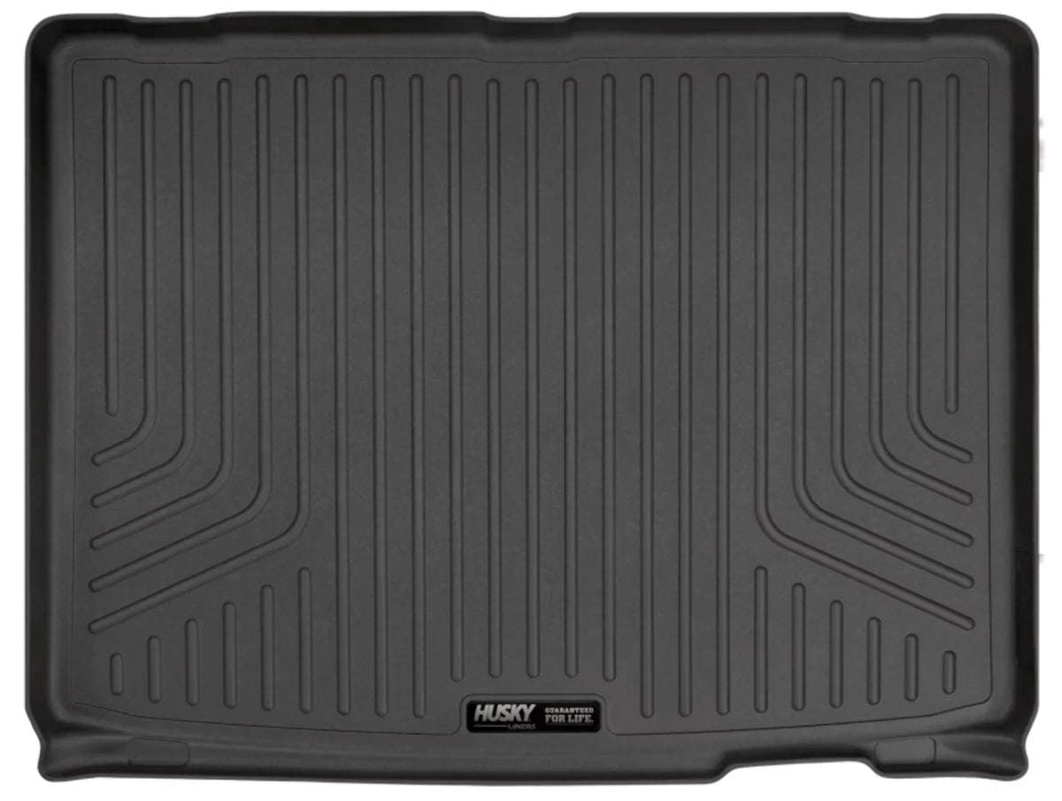Husky by RealTruck Weatherbeater Series Cargo Liner behind 3rd Row Black Compatible with 21 Chevrolet Suburban/GMC Yukon XL Compatible with select: 2021-2023 Cadillac Escalade