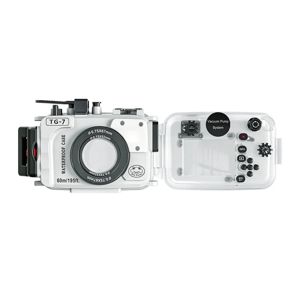 GoolRC TG 7 Camera Housing Case, Liquid 60m Diving Protective Case with Adapter