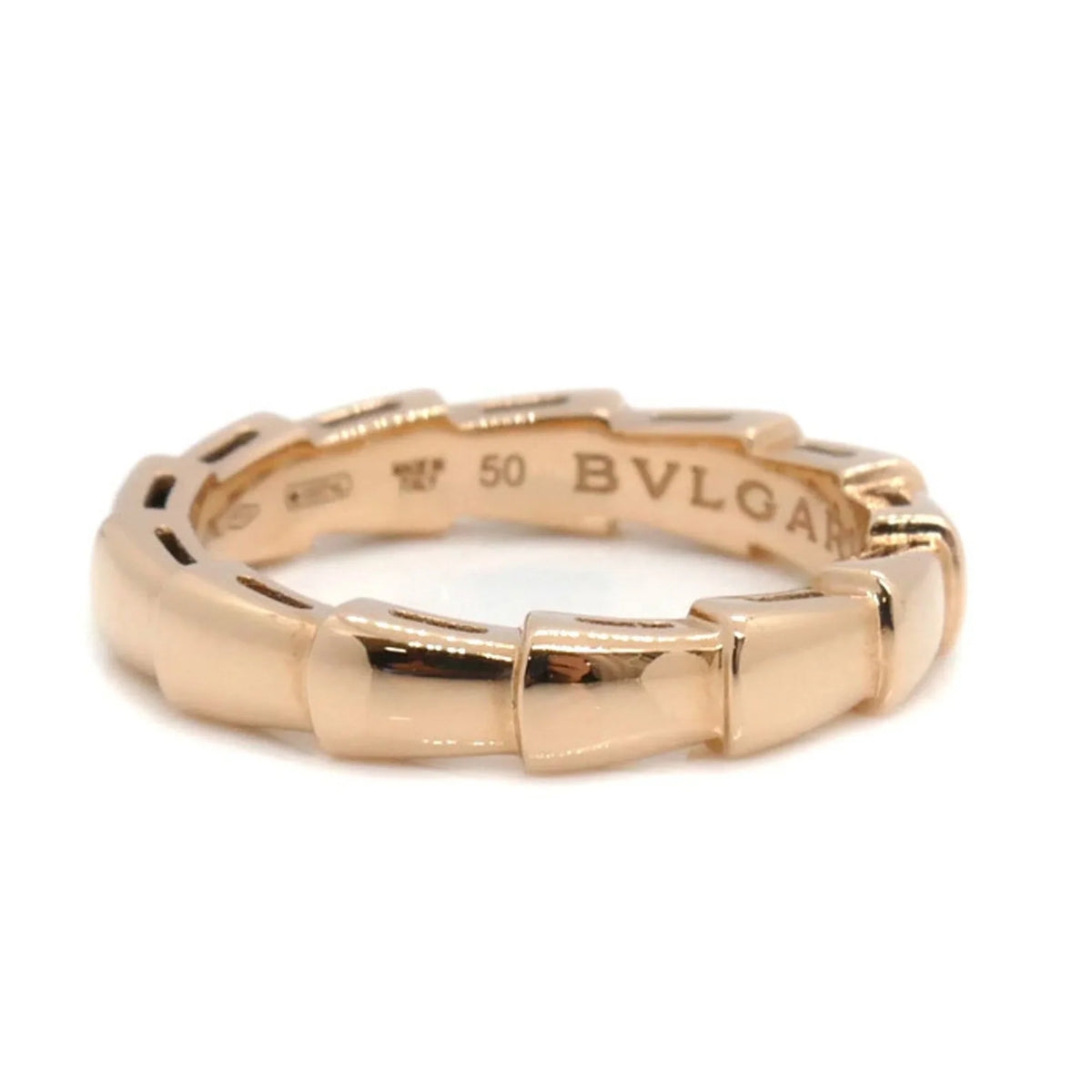 Pre-Owned BVLGARI Bvlgari K18PG Pink Gold Serpenti Viper Ring 349649 50 4.3g Women's (Good)