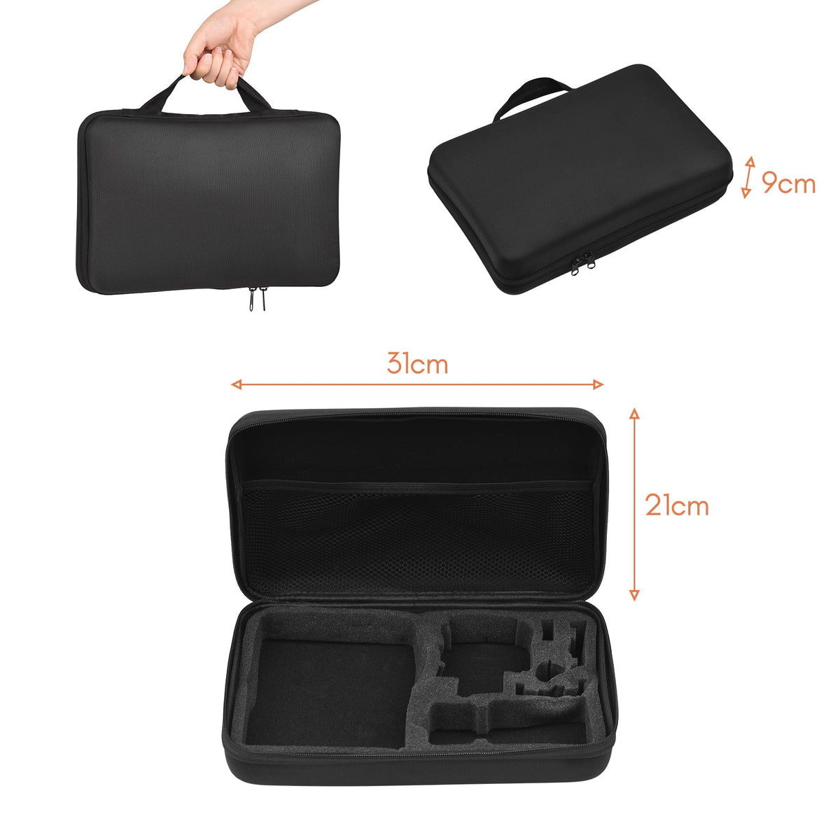 Anself Action Accessories Kit Sports Accessories Set with Liquid Housing Silicone Protective Case Selfie Stick Various Mount Bracket and More Replacement for GoPro Hero 109 Black with