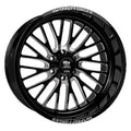 LUXXX HD FORGED LHD PRO 7 SENTRY 22X12 6X139.7 -44ET 122.1CB Gloss Black Milled Wheel