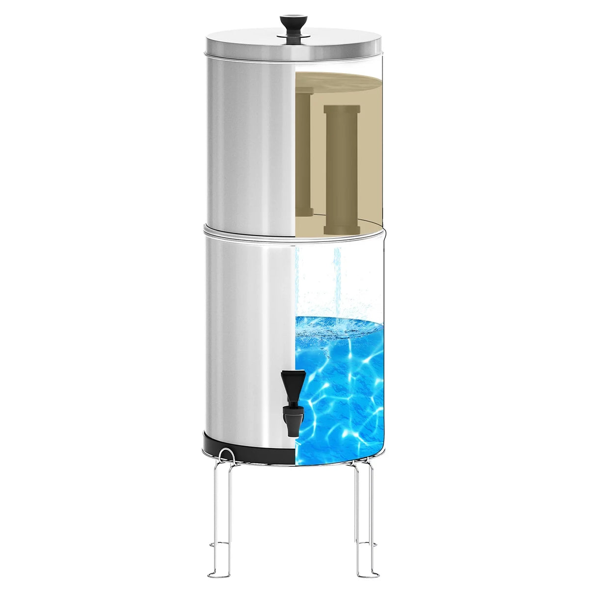 Lixada Gravity Liquid Filtration Bucket System for Home Camping Hiking Emergency Preparedness